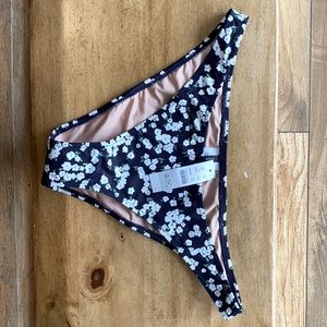 Eco 1989 high-leg bikini bottom in little blooms